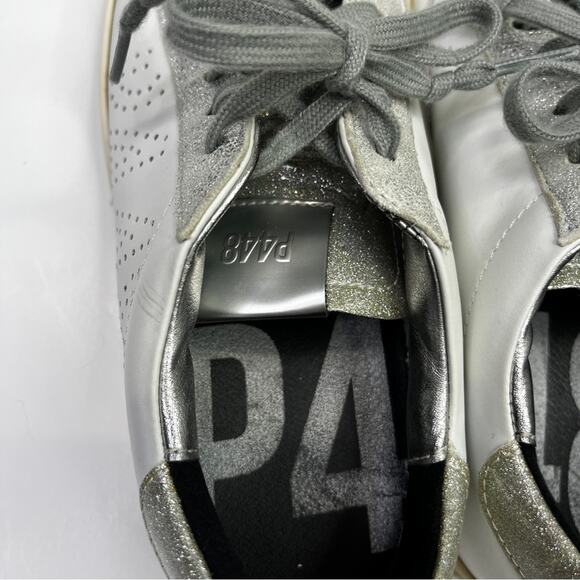 P448 Women's John Reflex sneakers all over white - 7 - Picture 9 of 10